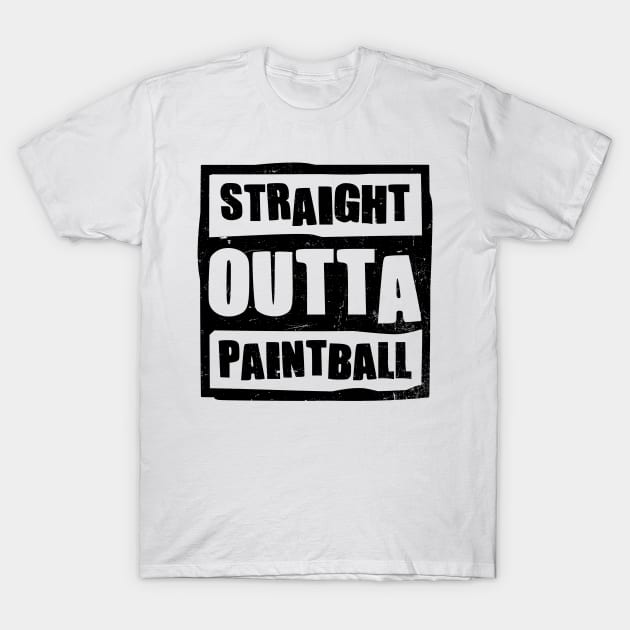 Paintball Player Shirt | Straight Outta Paintball T-Shirt by Gawkclothing